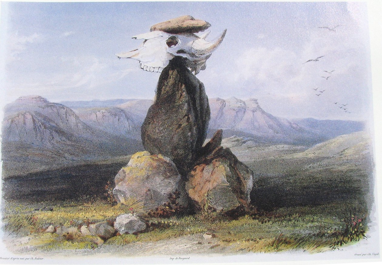 Karl Bodmer Pile magique des Indiens d