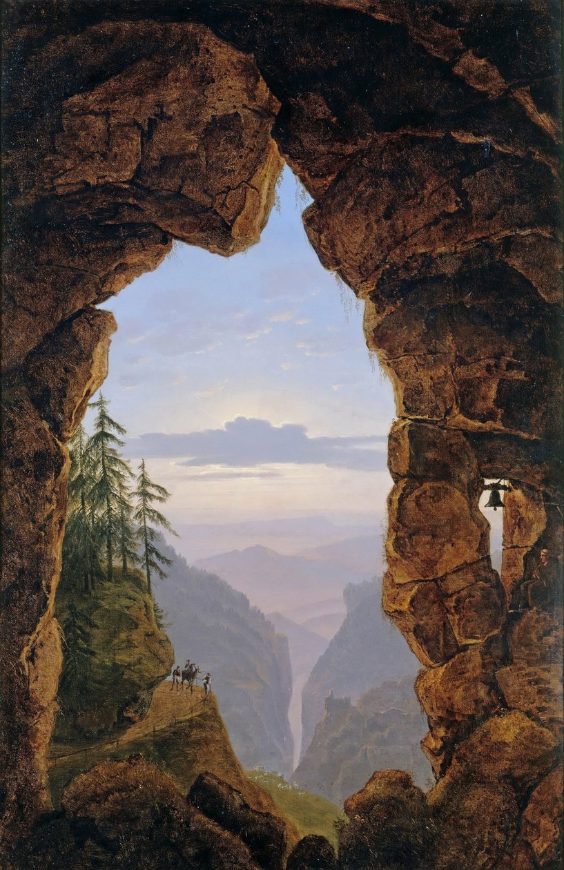 Porte dans les rochers, 1818 - Karl Friedrich Schinkel