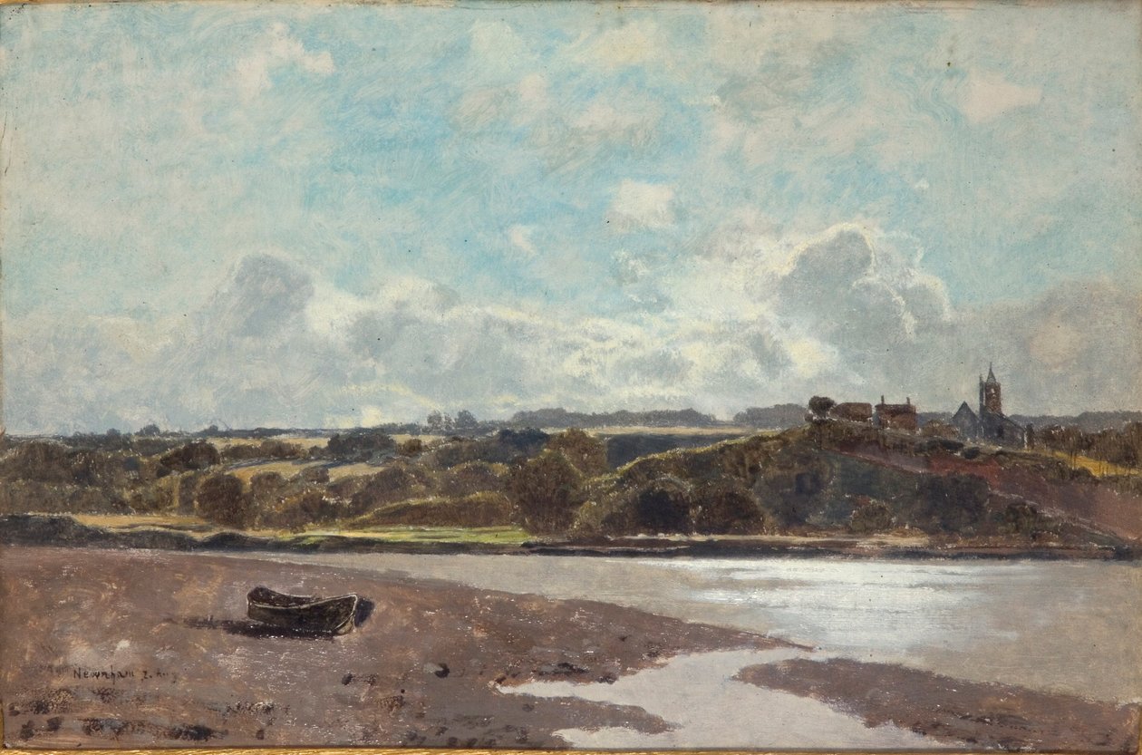 Paysage en face de Newnham sur Severn, 1880 - Karl Heffner