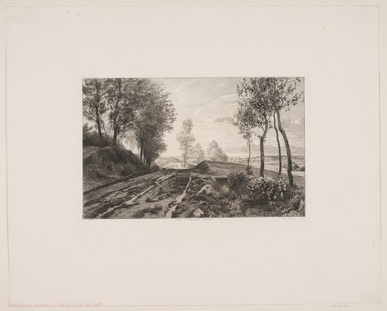 Paysage avec chemin - Karl Jensen