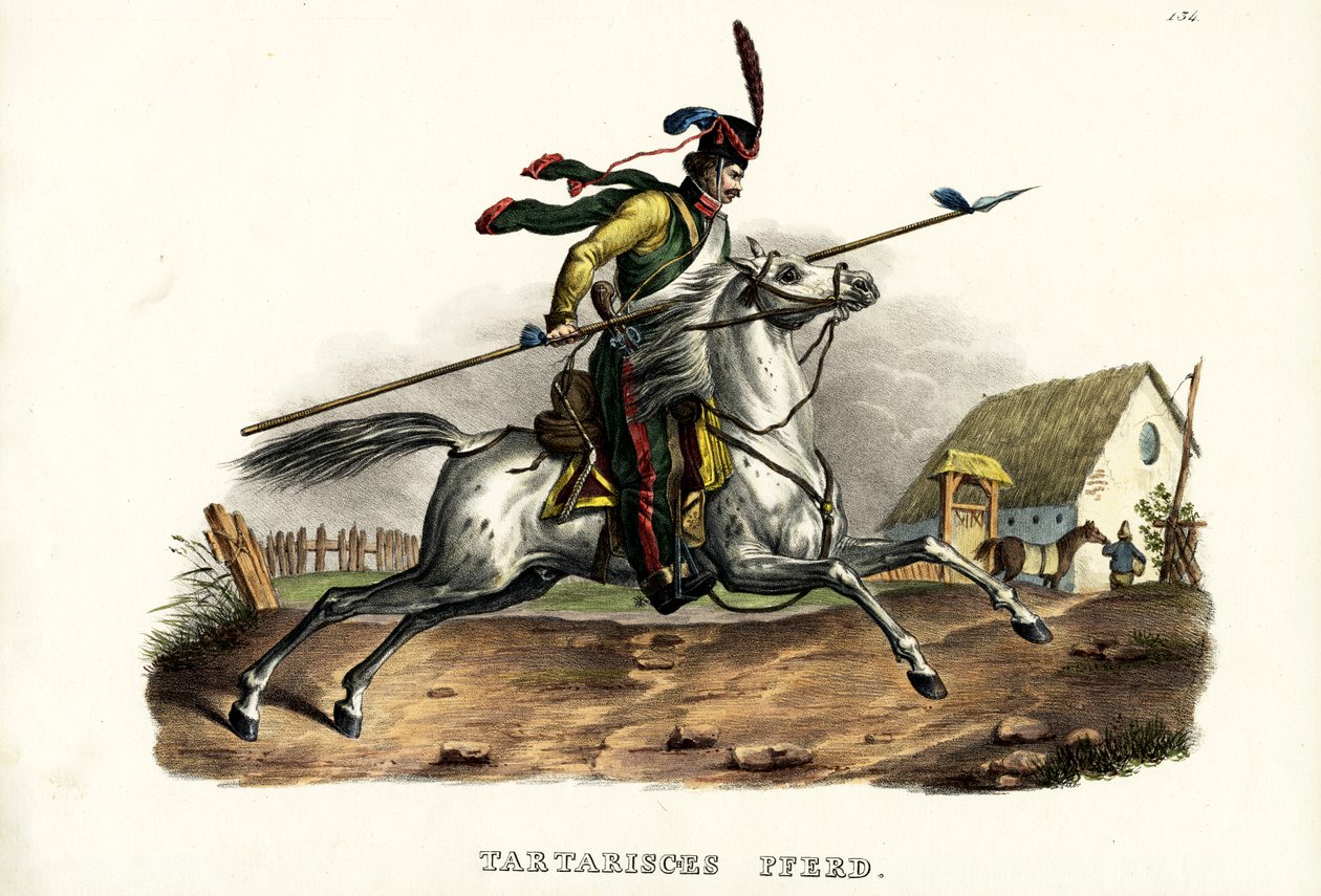 Cheval tartare, 1824 - Karl Joseph Brodtmann
