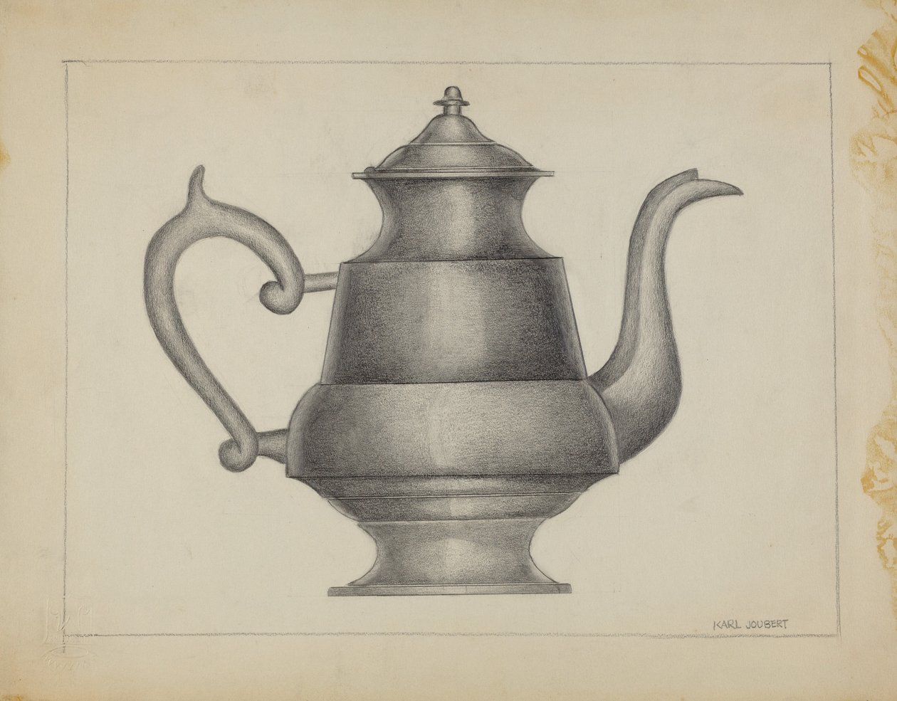 Théière en étain - Karl Joubert