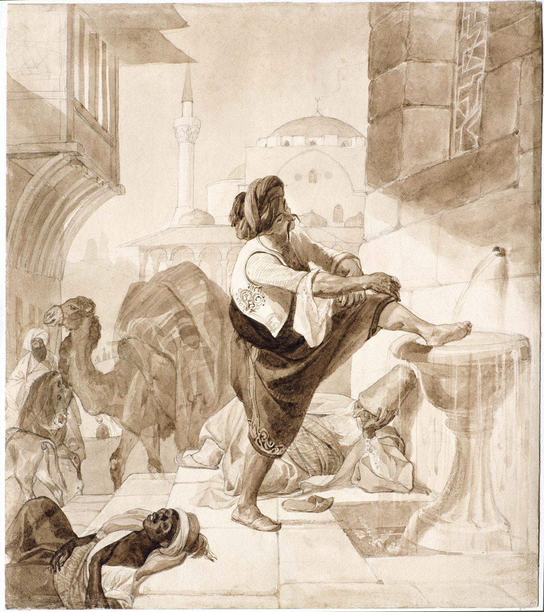 Midi dans un caravansérail, 1835 - Karl Pavlovich Bryullov