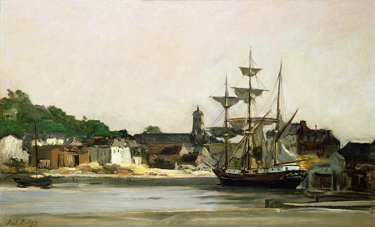 Le port de Honfleur - Karl Pierre Daubigny