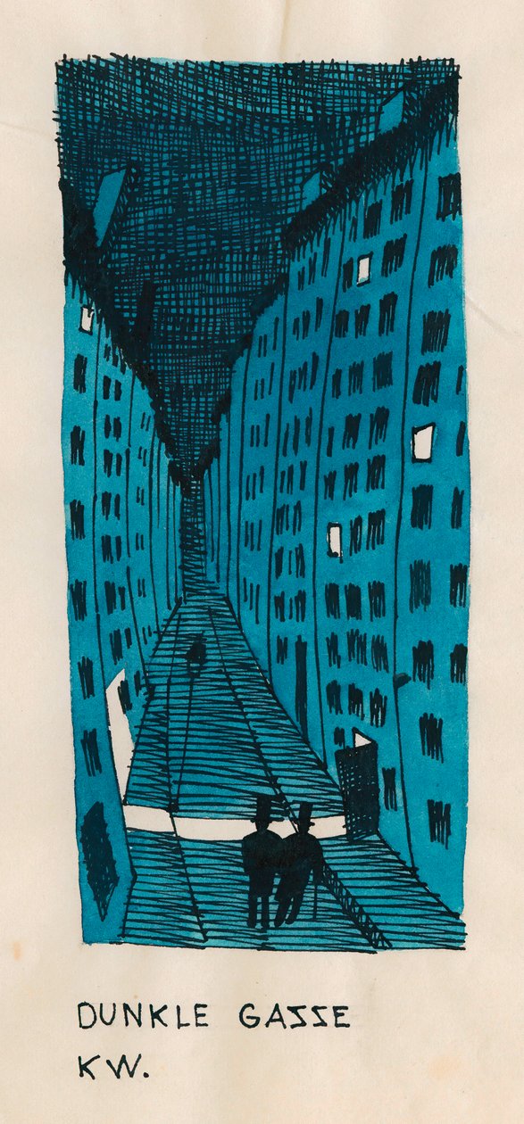 Allée sombre, vers 1922 - Karl Wiener