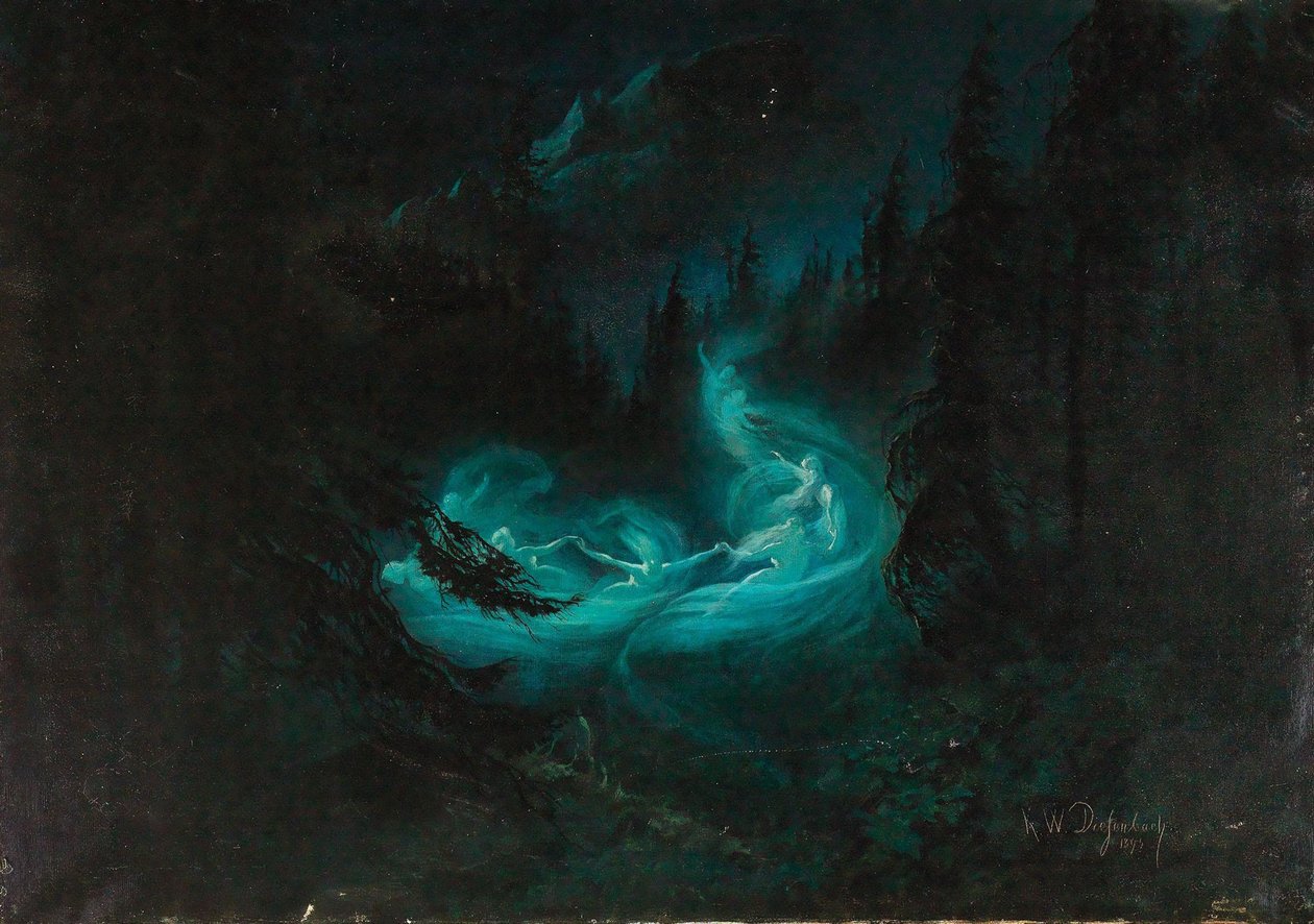 La danse des fées, 1895 - Karl Wilhelm Diefenbach