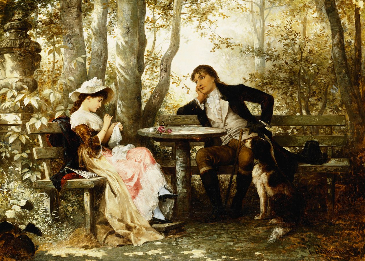 Petite conversation - Karl the Elder Schweninger