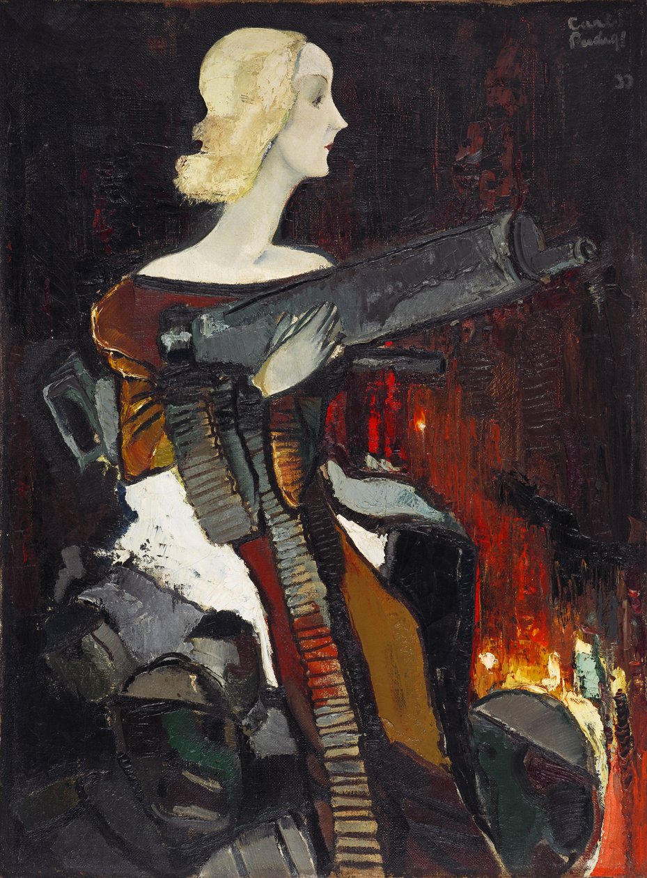 Madonna avec une mitrailleuse - Karlis Padegs
