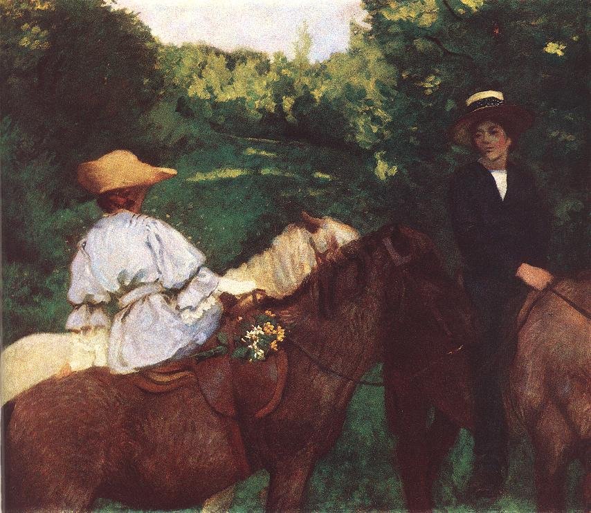Enfants à cheval - Károly Ferenczy
