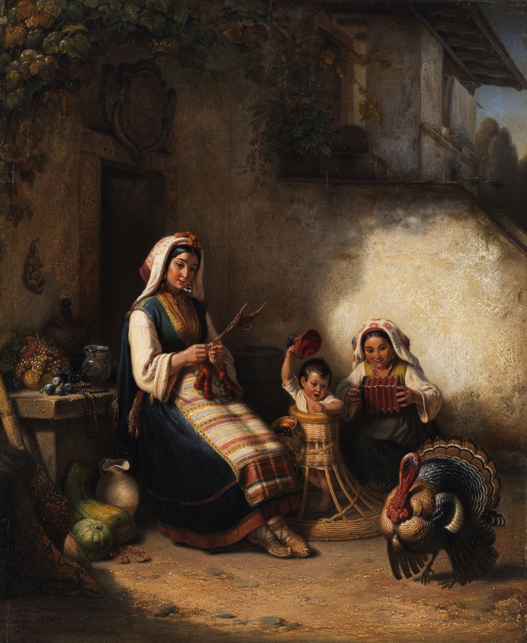 Scène de famille en Istrie - Kaspar Kaltenmoser