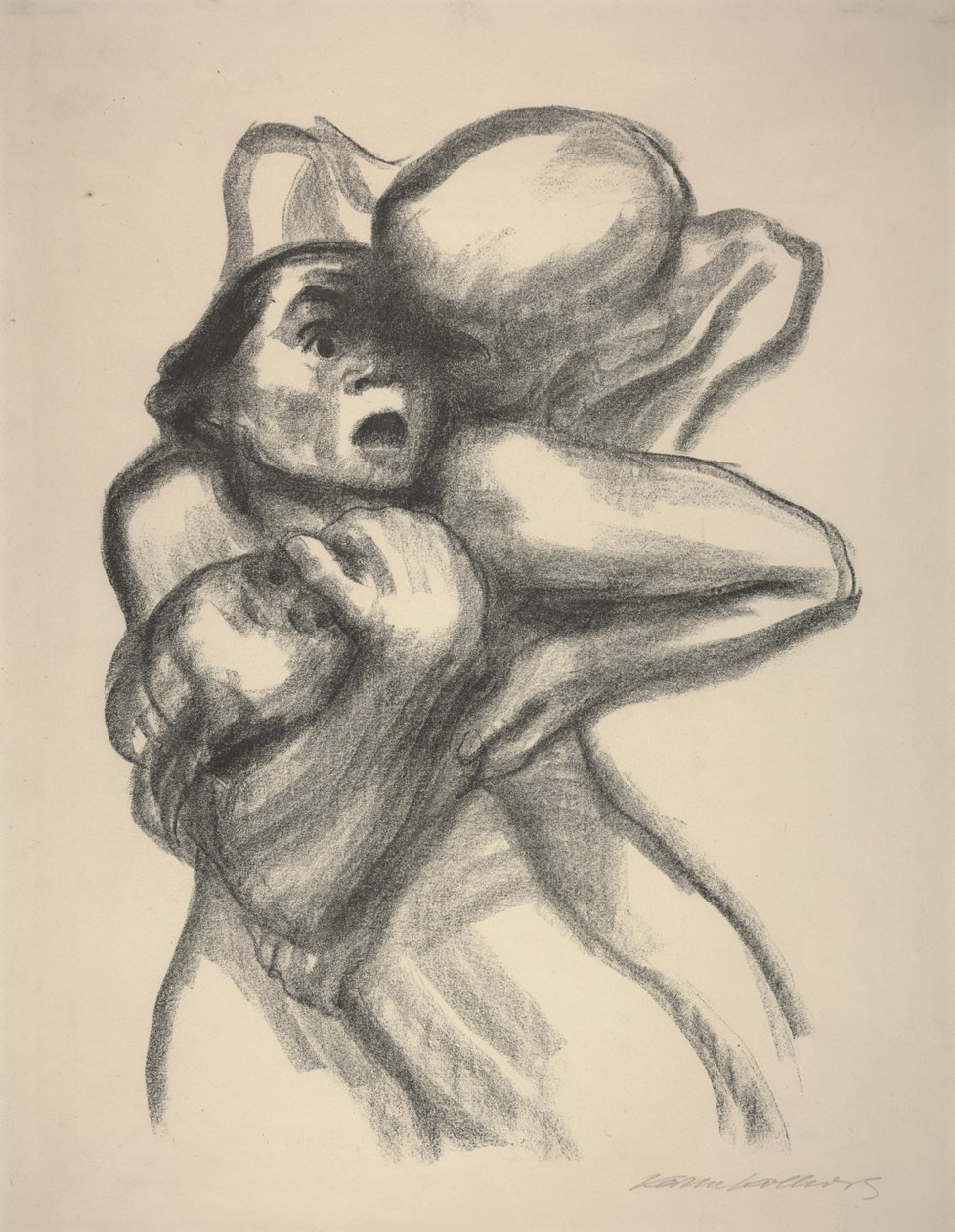La Mort saisissant une mère - Käthe Kollwitz