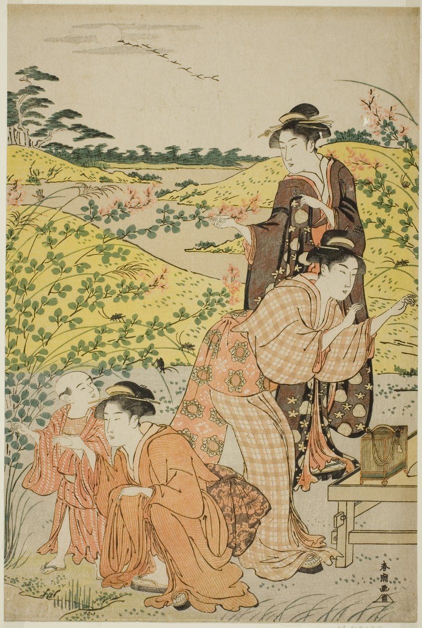 Une partie de pique-nique - Katsukawa Shuncho
