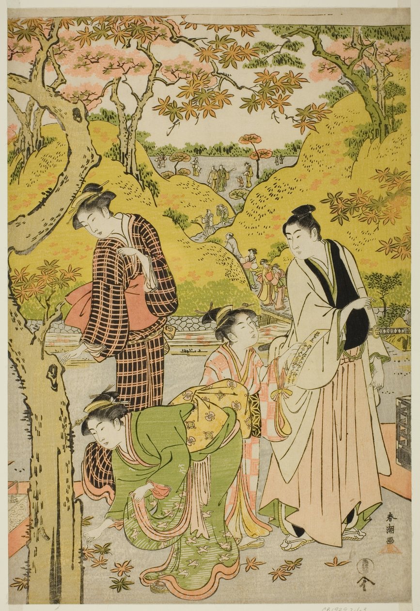 Pique-nique en automne - Katsukawa Shuncho