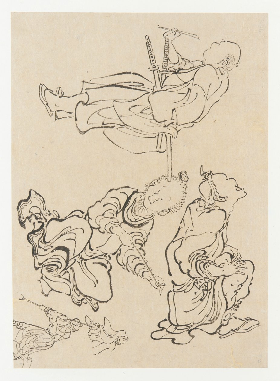 Figures diverses, fin 18e-début 19e siècle - Katsushika Hokusai