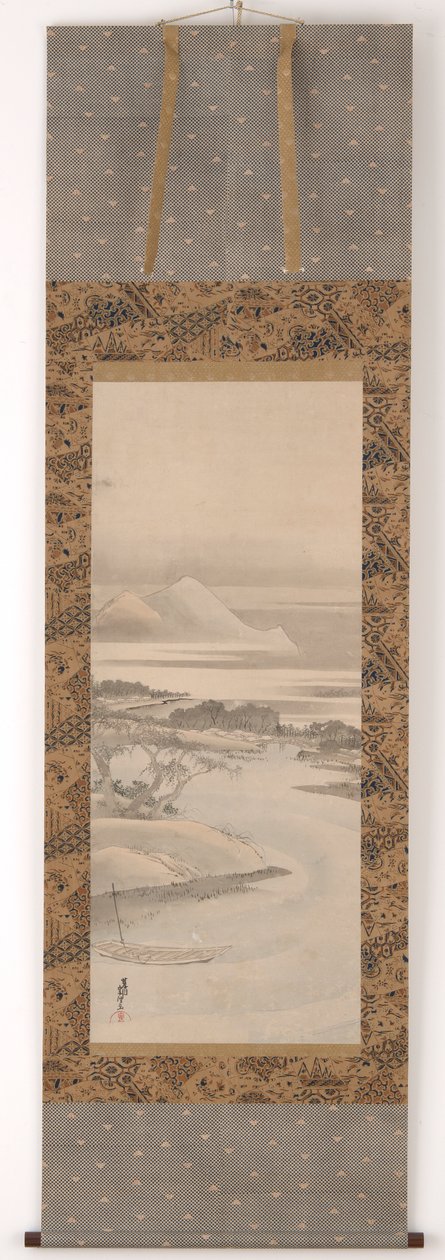 Paysage fluvial, 1760-1849 - Katsushika Hokusai