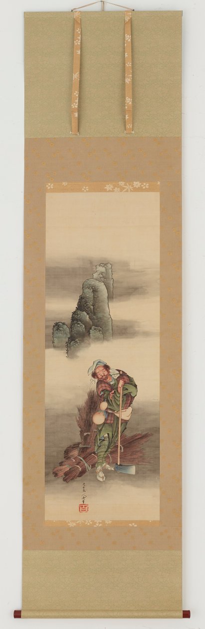 Bûcheron, période Edo - Katsushika Hokusai
