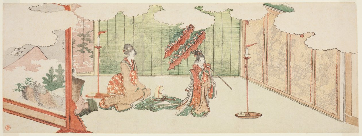 Jeune fille dansant dans la demeure d