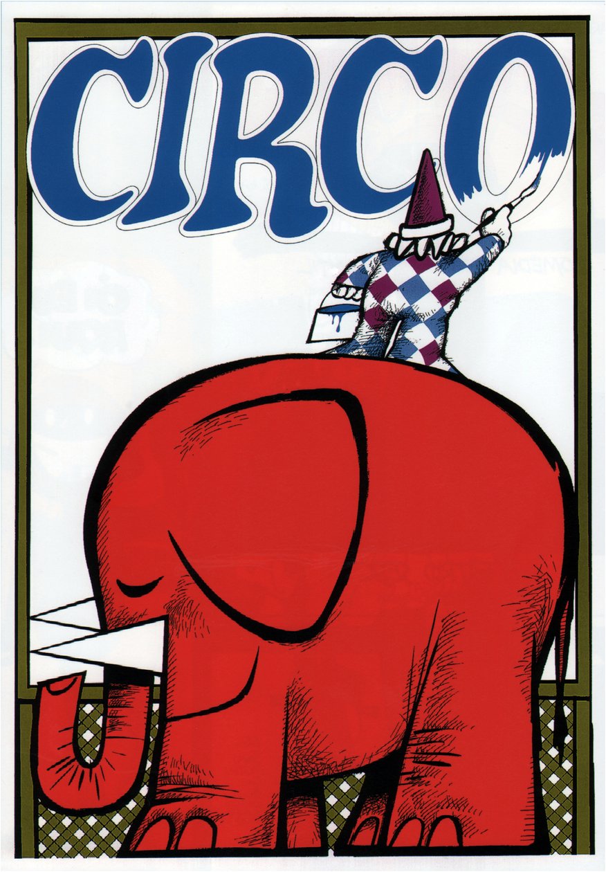 Affiche publicitaire pour un cirque, vers 1920 - Alec Hunter