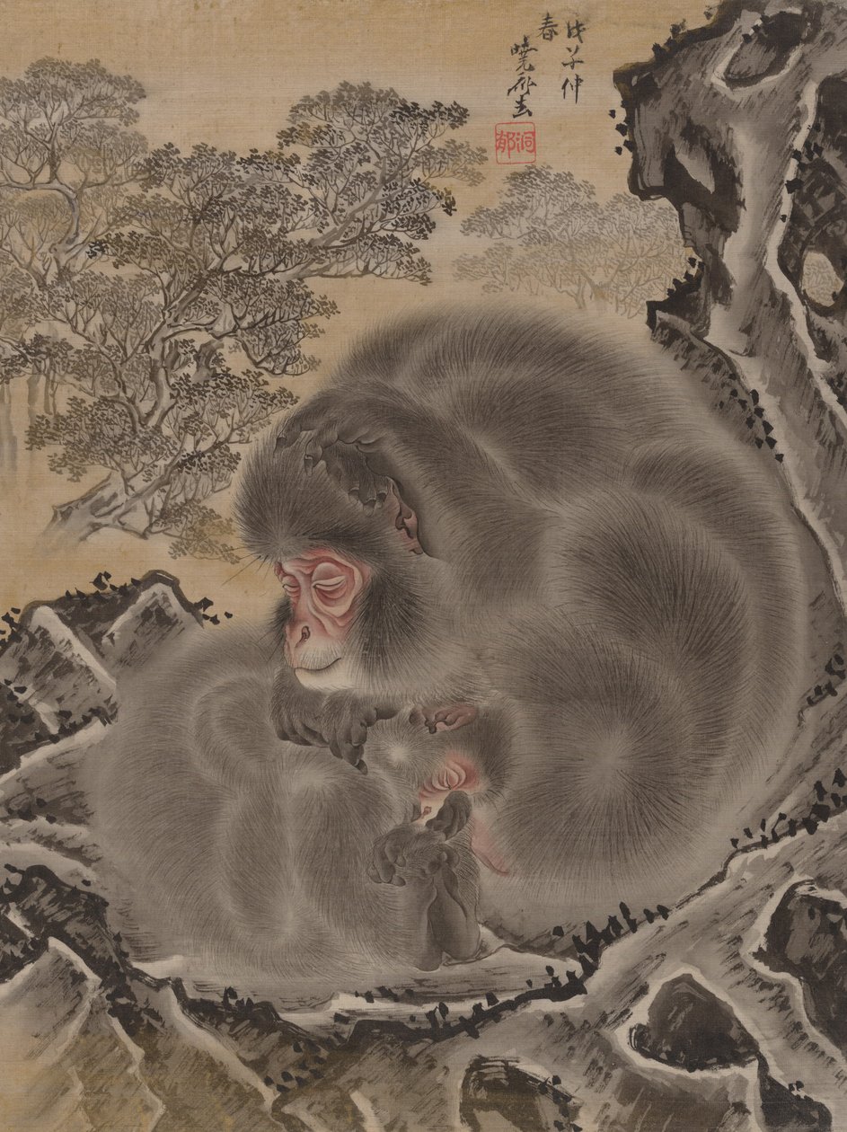 Singes, mars 1888 - Kawanabe Kyosai