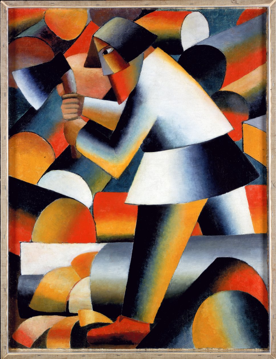 Le bûcheron (recto) - Kazimir Severinovich Malevich
