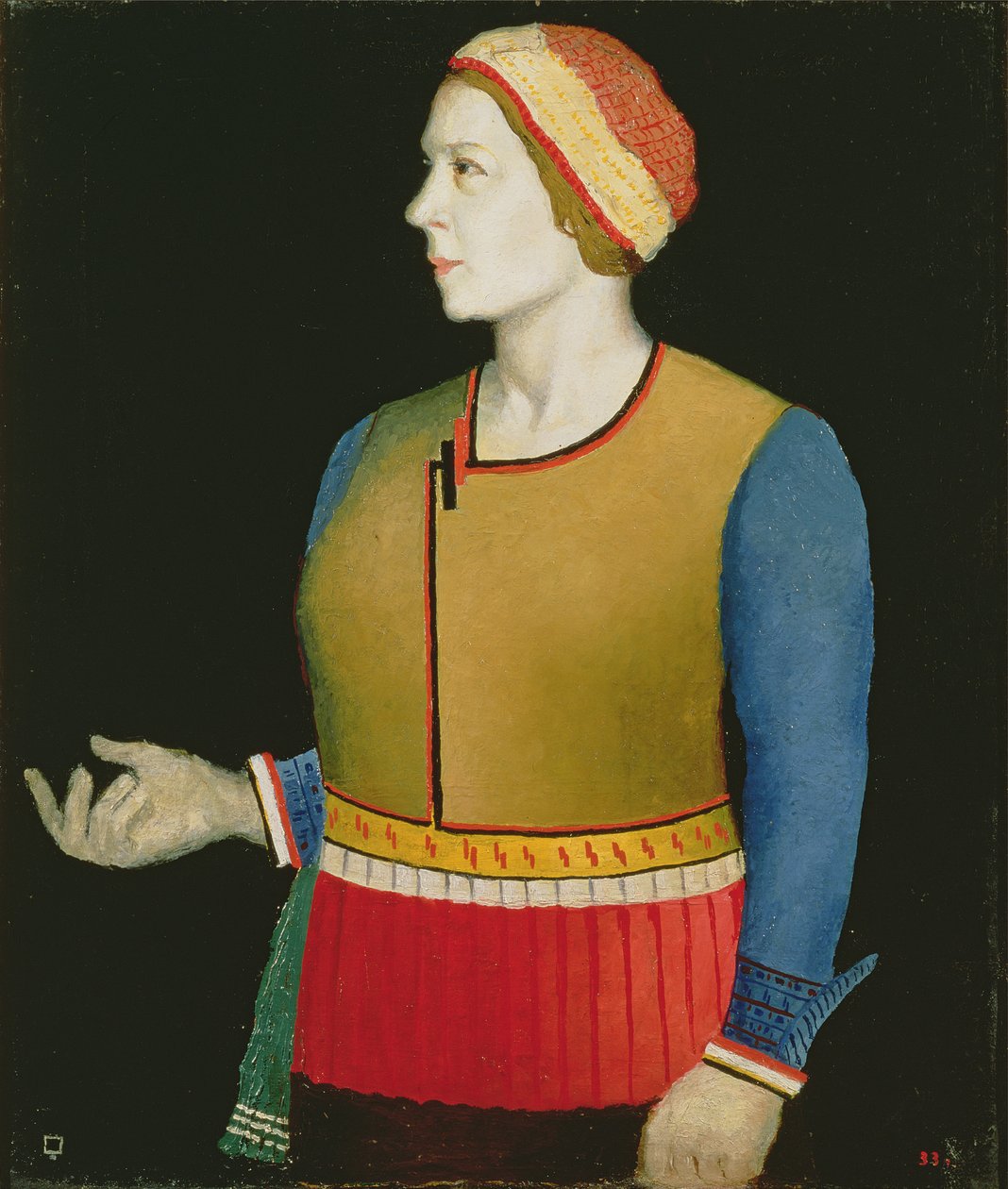 Portrait de Natalya Andreevna Malevich (née Manchenka) (b.1902) la femme de l