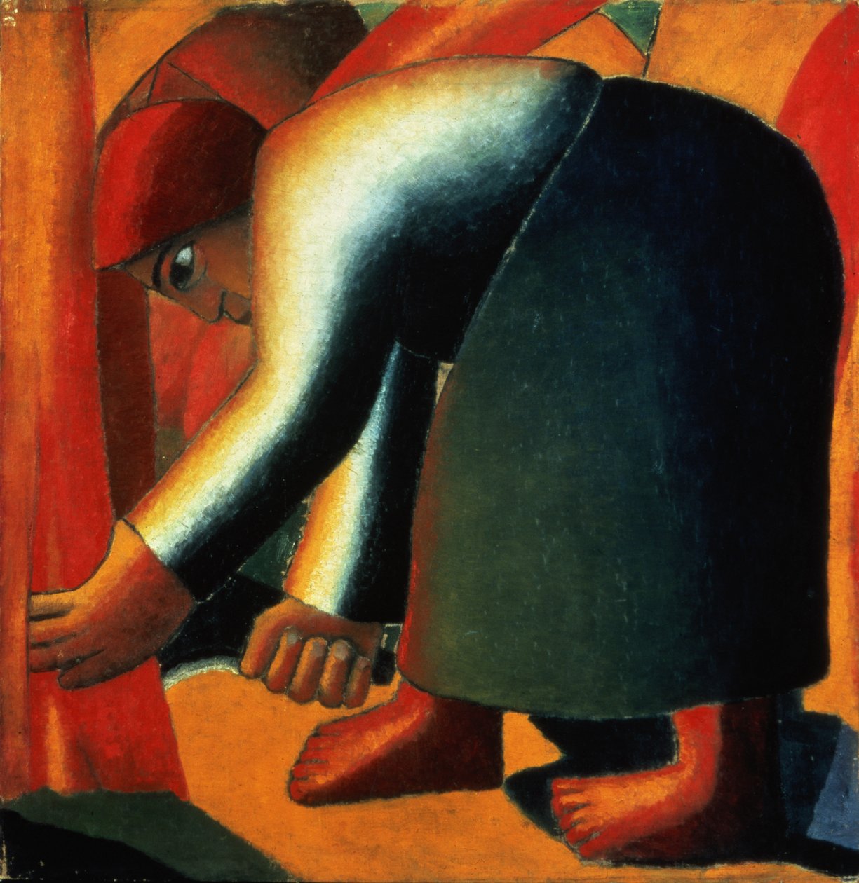 Femme coupant, vers 1900 - Kazimir Severinovich Malevich