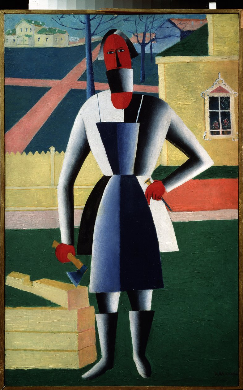 Un charpentier - Kazimir Severinovich Malevich