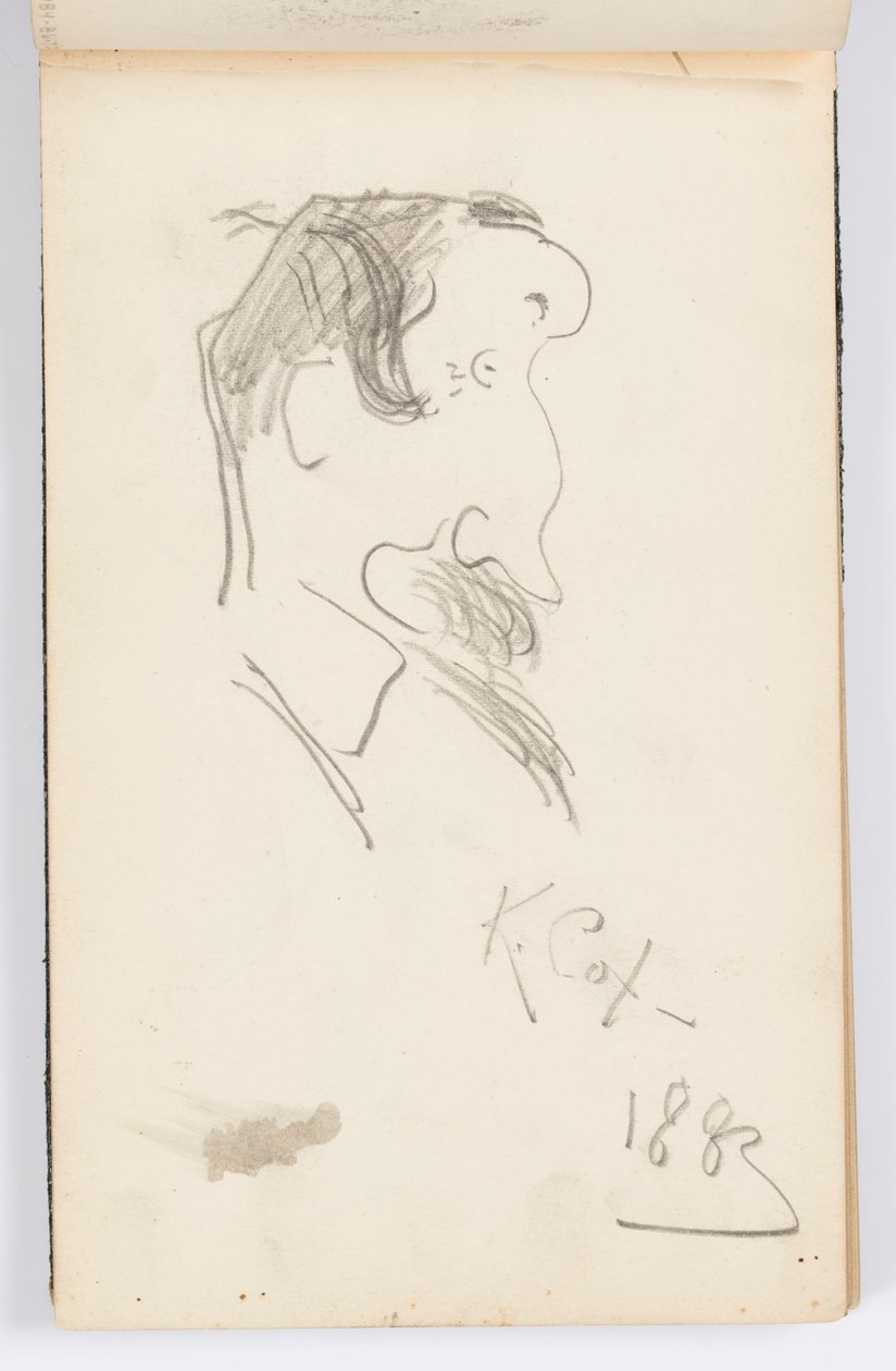 Page de carnet de croquis : Caricatures - Kenyon Cox