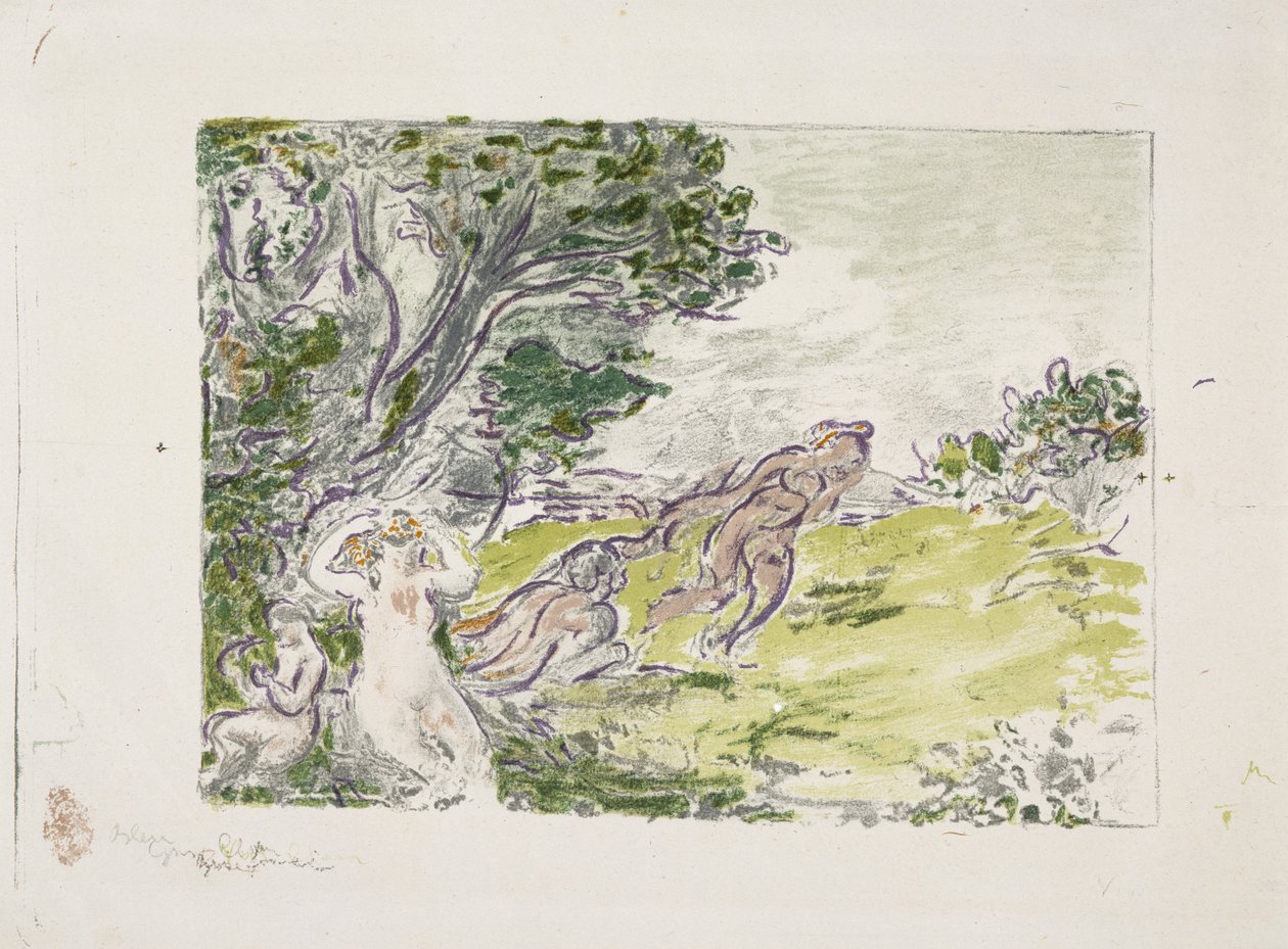 Nymphe assise sous un arbre - Ker Xavier Roussel