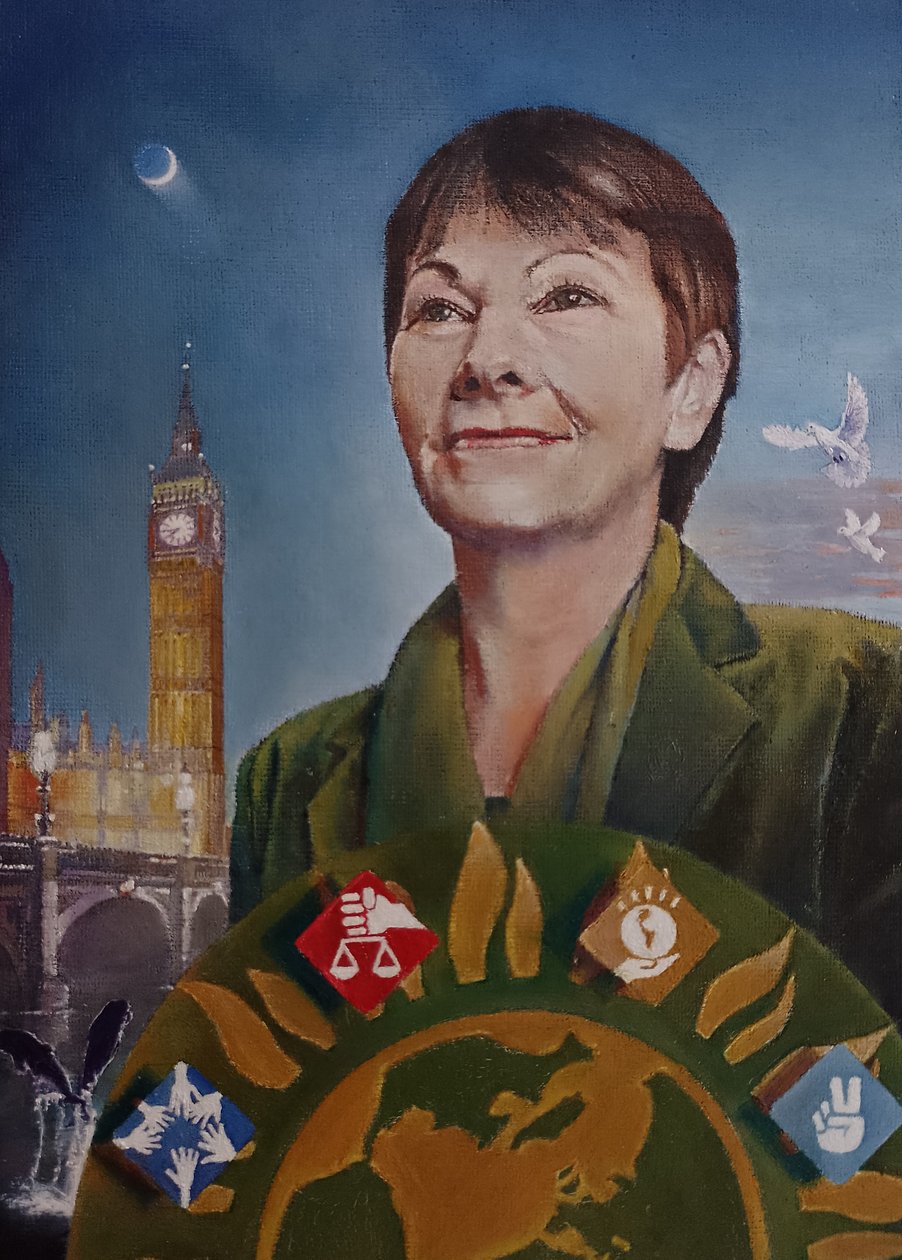 Caroline à Westminster (Parti Vert), 2022 - Kevin Parrish