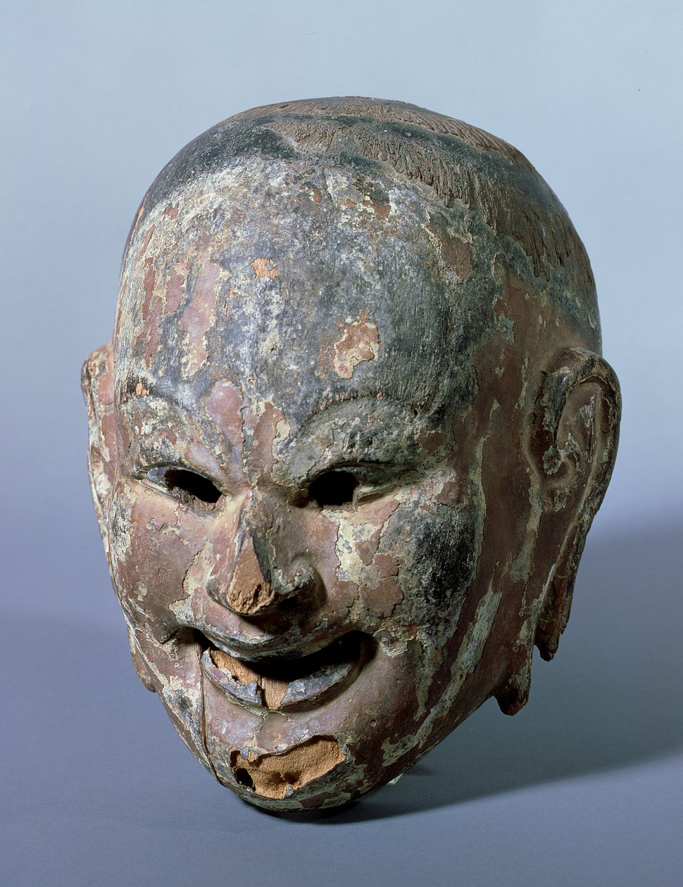 Masque Gigaku (Gigakumen) représentant peut-être Shishiko, Suikoju ou Taikoji, période Nara, c.754 - Kiei Shi attr. to Kiei Shi attr. to