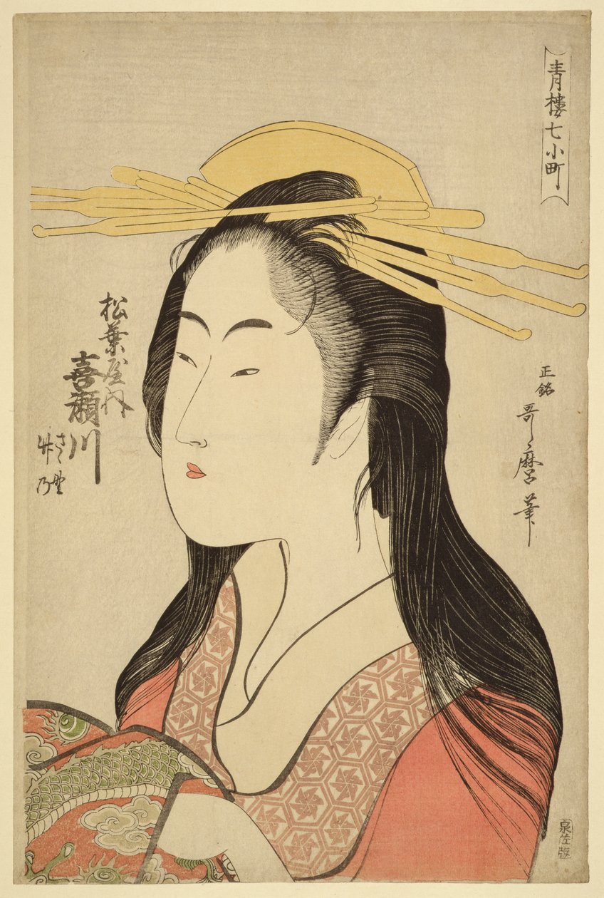 Portrait de Kisegawa de Matsubaya, c.1796 - Kitagawa Utamaro