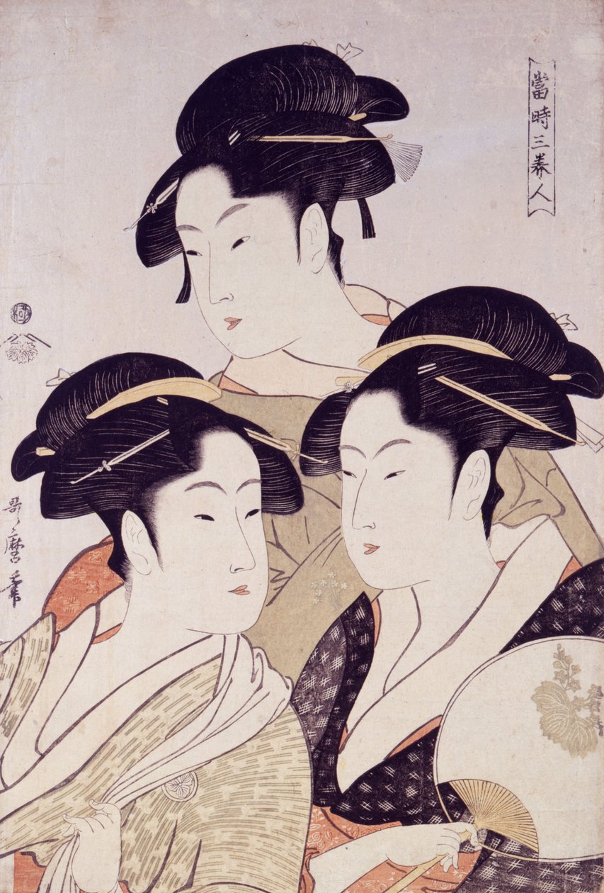 Toji san bijin - Kitagawa Utamaro