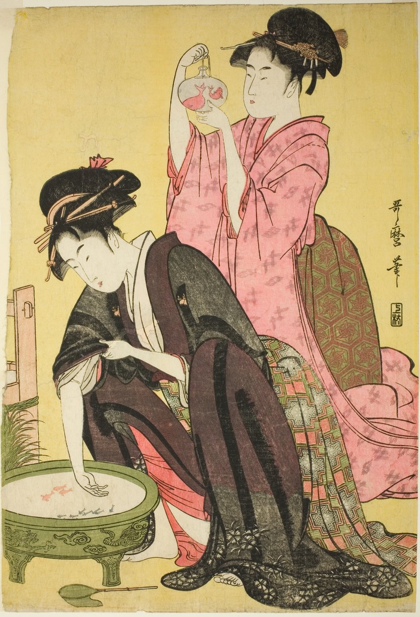 Poisson rouge - Kitagawa Utamaro