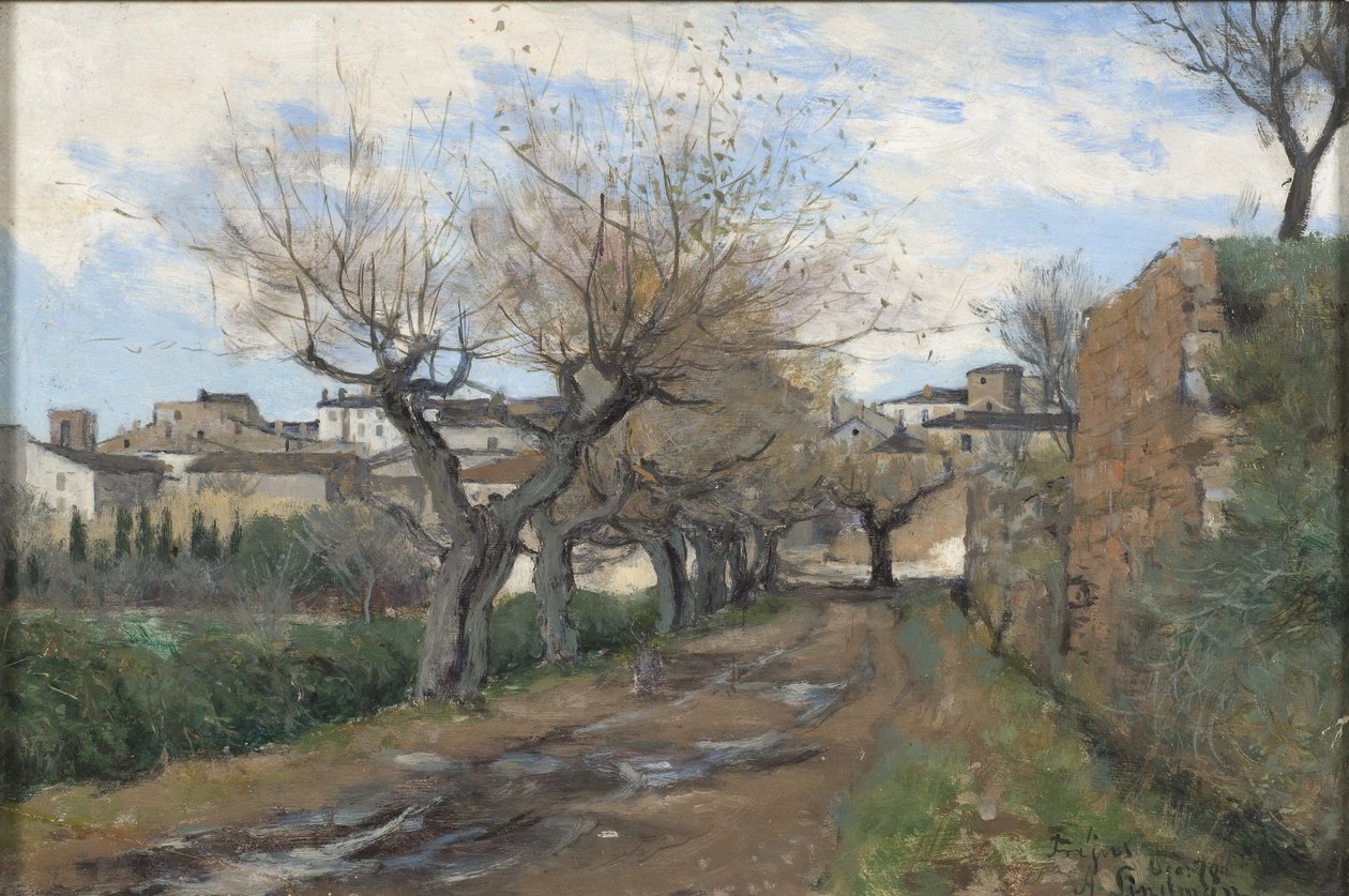 Une rue à Fréjus, 1878 - Knut Axel Lindman