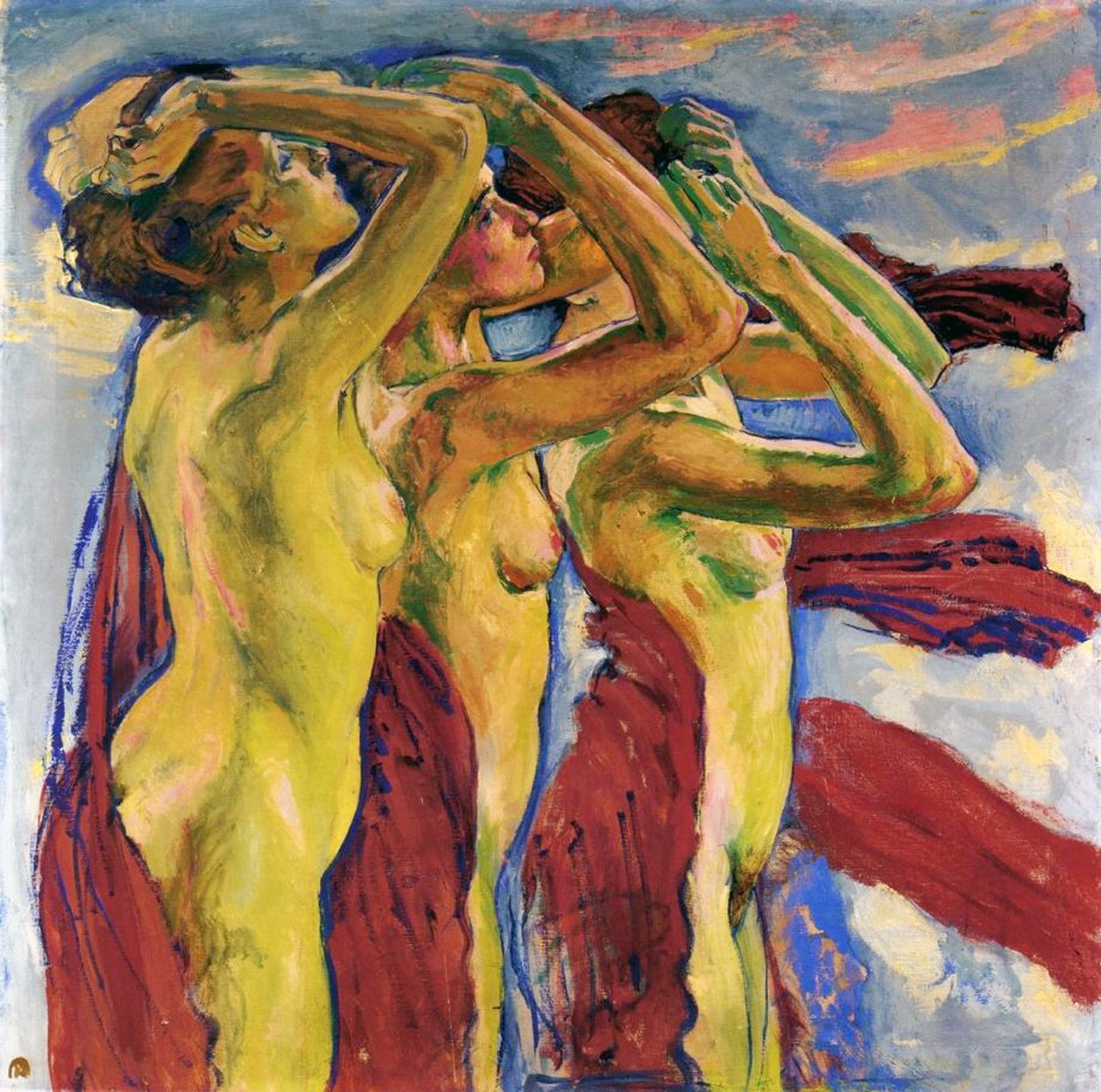 Trois nus - Koloman Moser