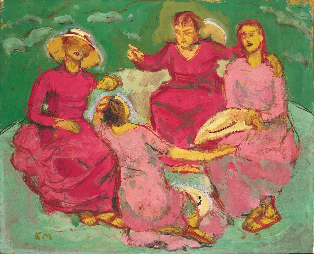 Quartet en plein air - Outdoor quartet ... - Koloman Moser