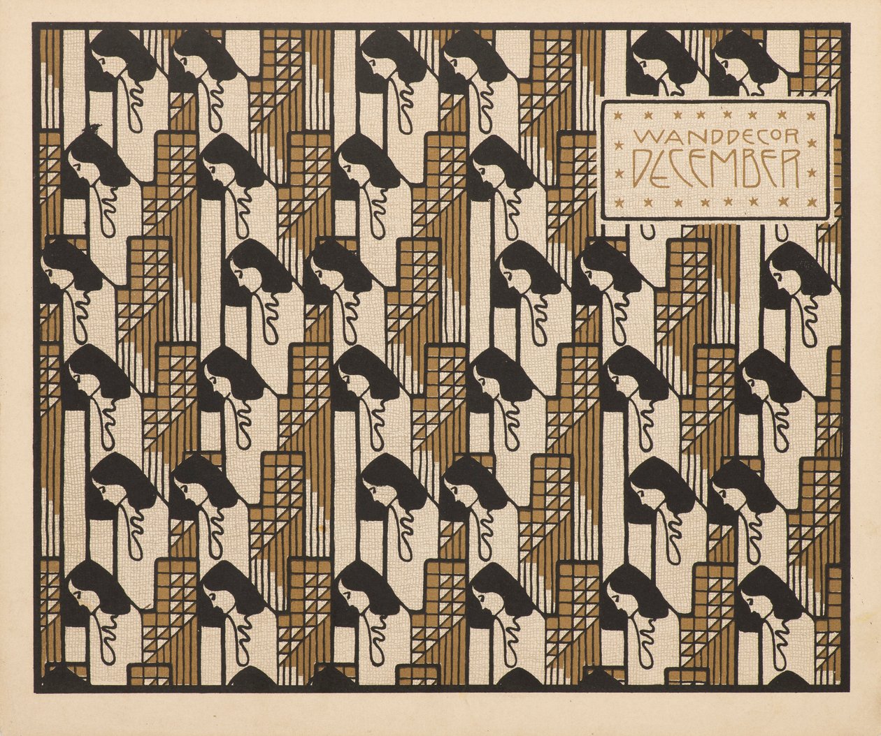 Décoration murale décembre, 1901 - Koloman Moser