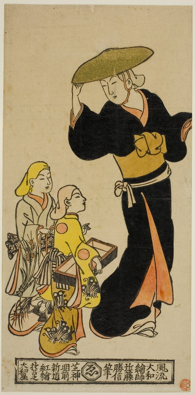 Ménestrels errants déguisés en nonnes (utabikuni) - Kondo Katsunobu