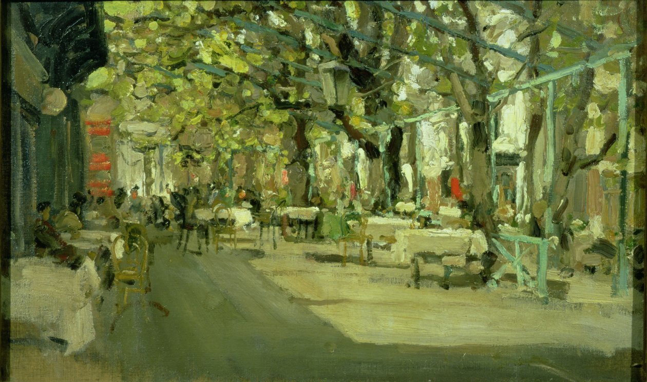 Café à Yalta, 1905 - Konstantin Alekseevich Korovin