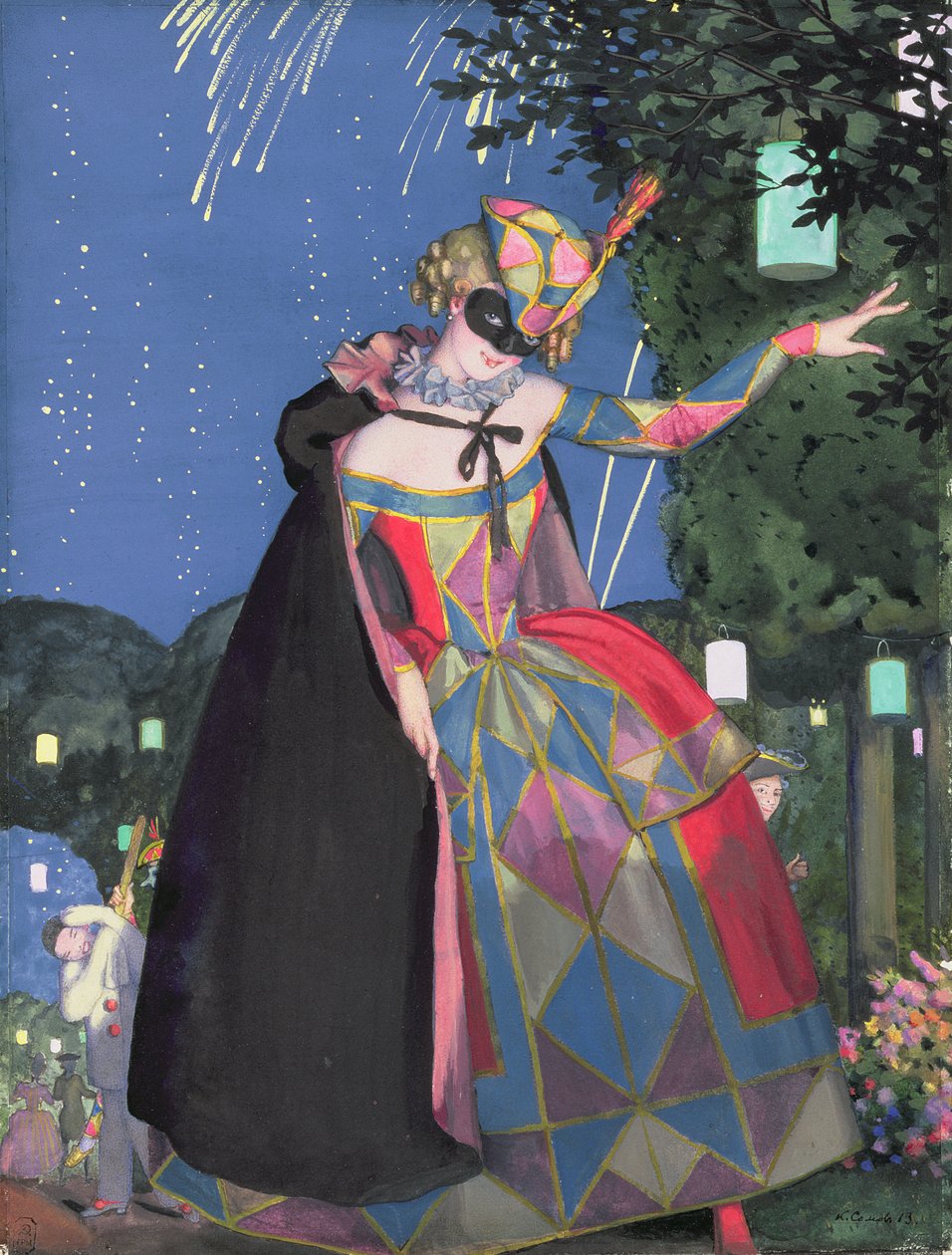 La petite langue de Colombine, 1913 - Konstantin Andreevic Somov