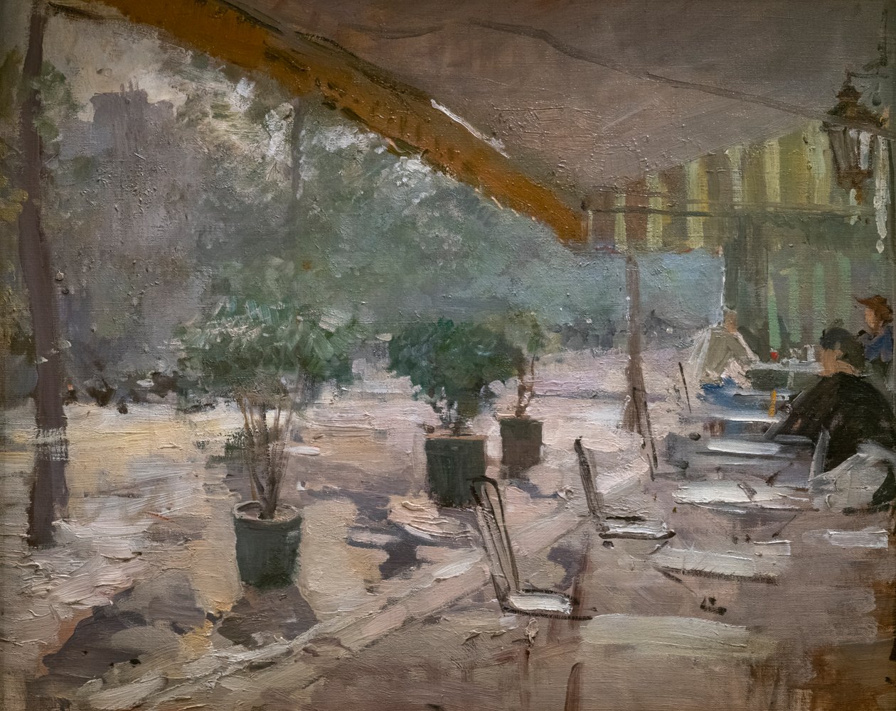 Un café parisien - Konstantin Alekseevich Korovin