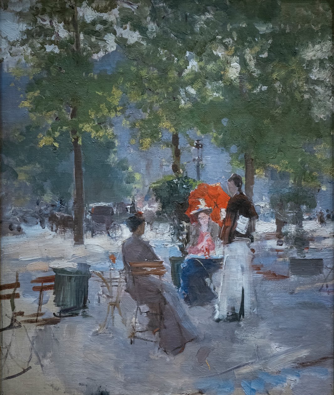 Un café parisien - Konstantin Alekseevich Korovin