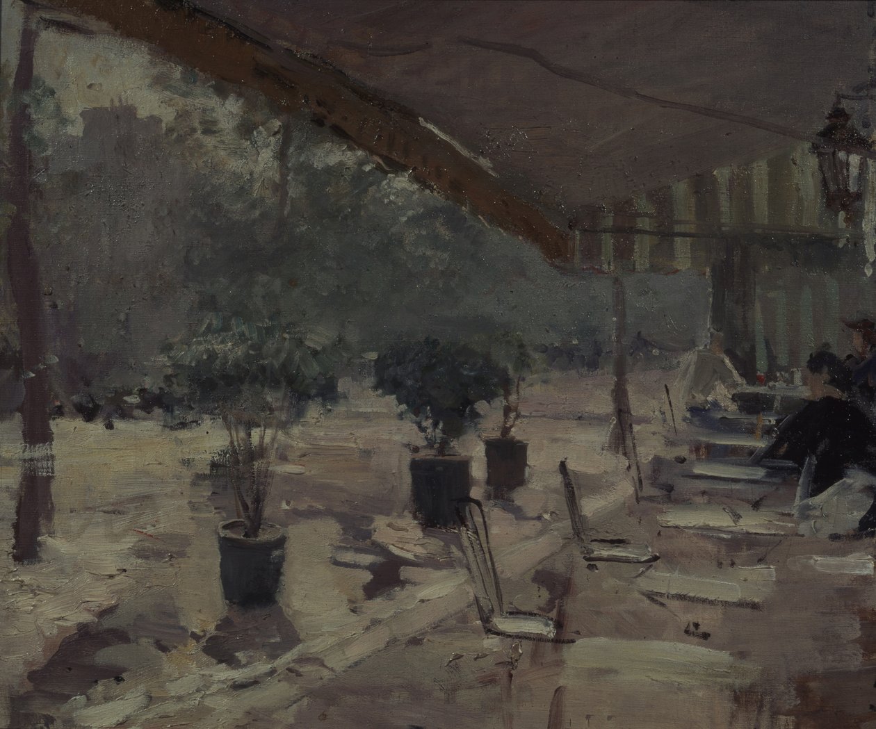Café à Paris, années 1890 - Konstantin Alekseevich Korovin