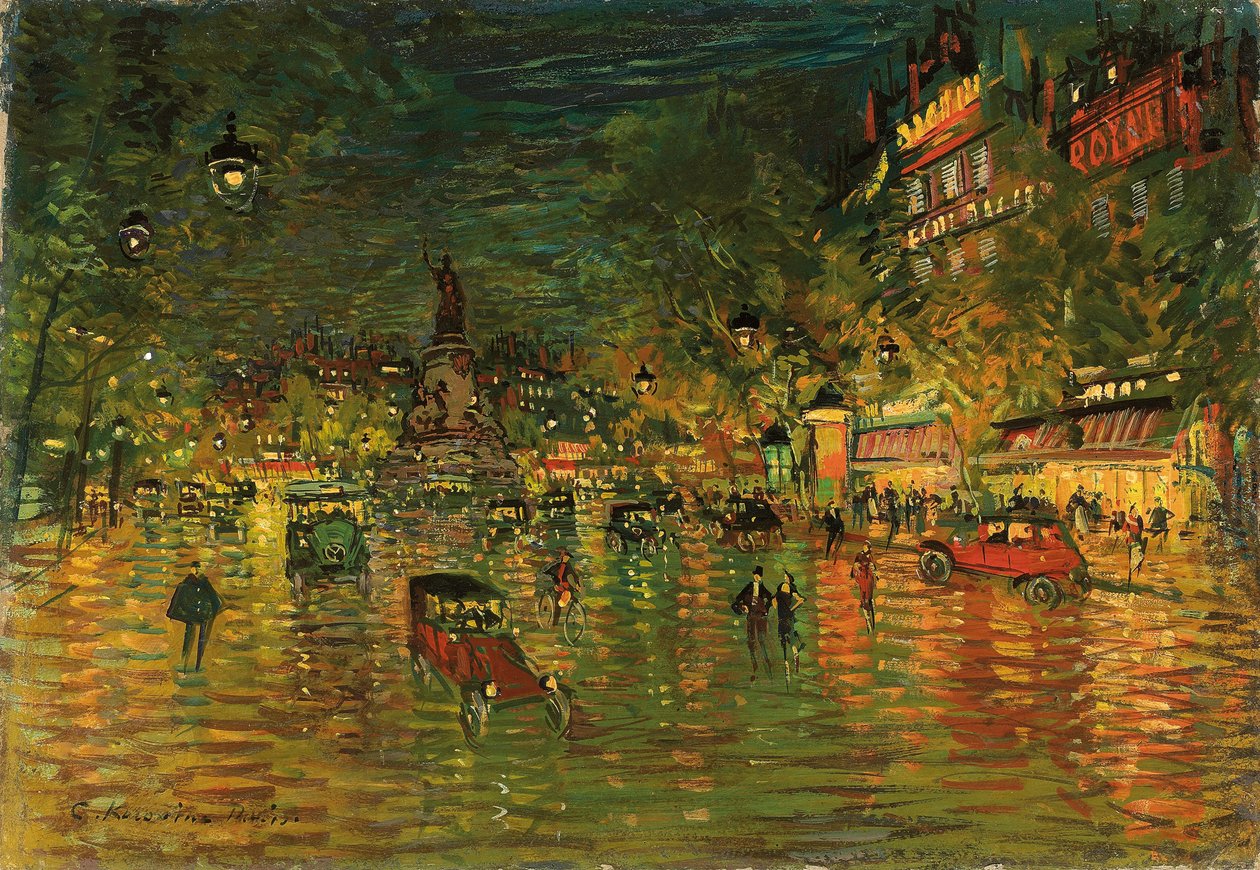 Place de la République, Paris - Konstantin Alekseevich Korovin