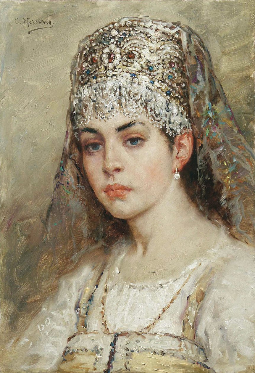 Femme de boyard, années 1880 - Konstantin Egorovich Makovsky