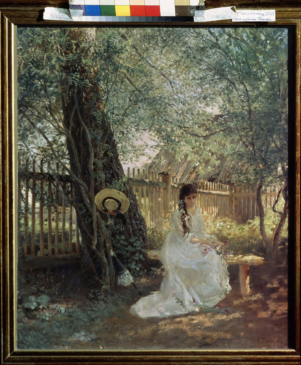 Dans le jardin - Konstantin Egorovich Makovsky