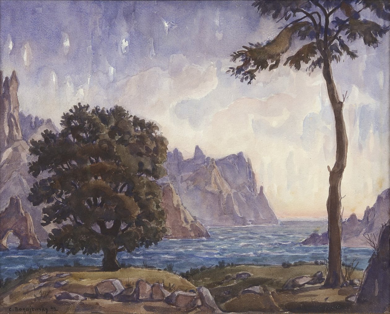Paysage, 1942 - Konstantin Fyodorovich Bogayevsky