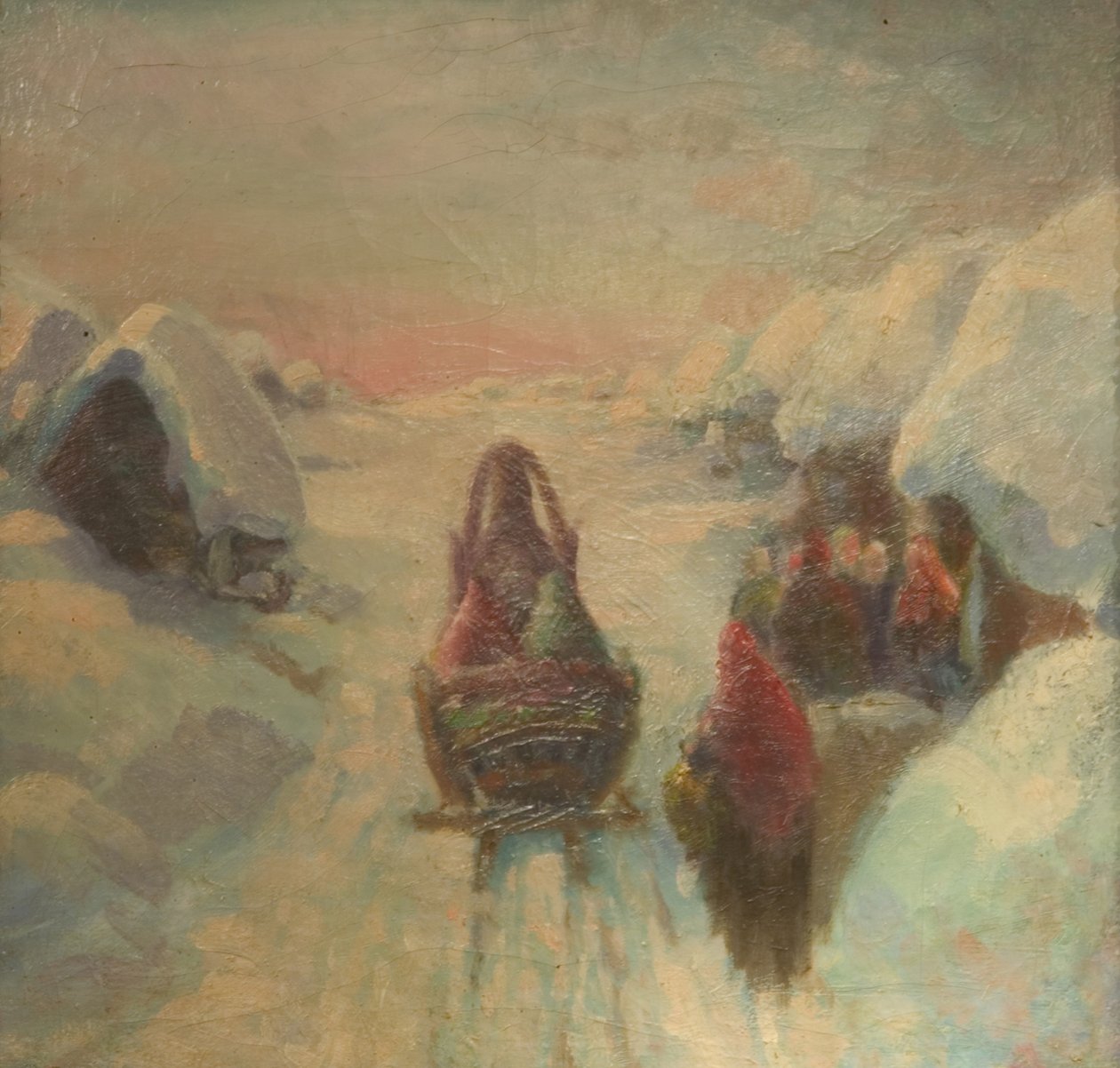 Hiver. Conduite de traîneau - Konstantin Konstantinovich Pervukhin