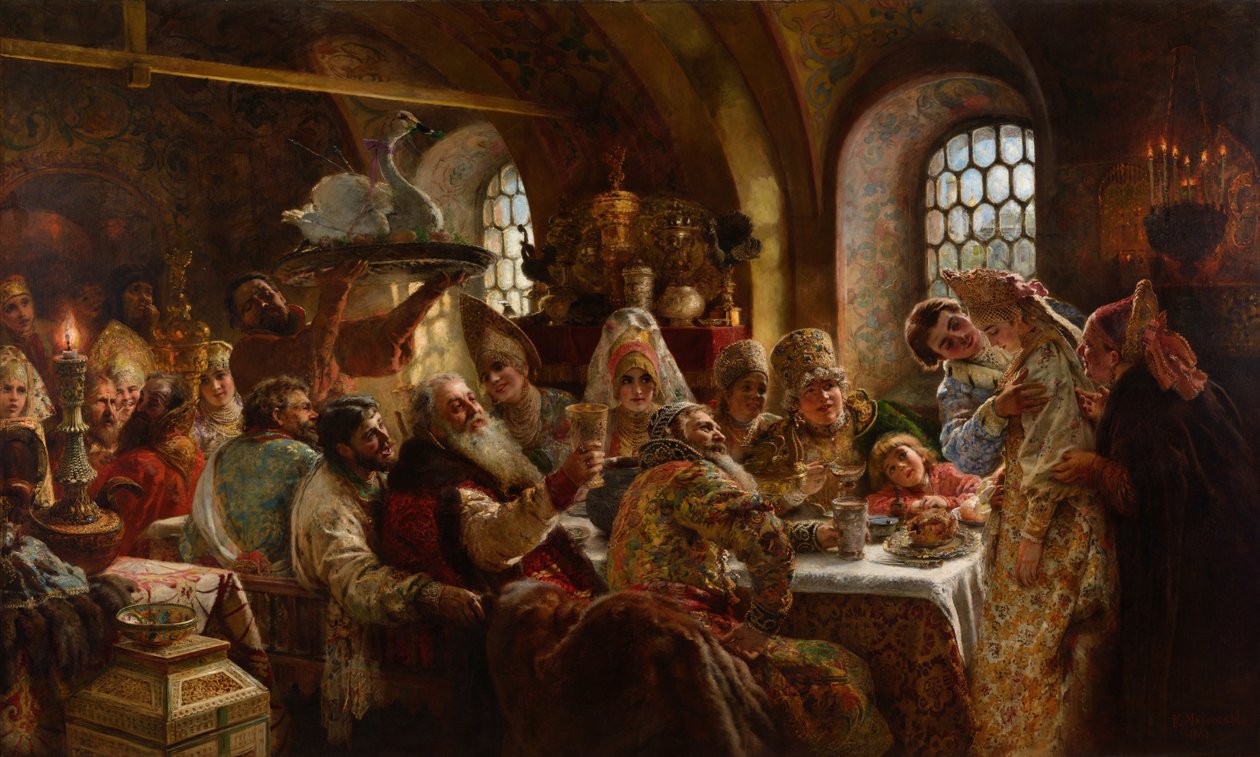 Un festin de mariage boyard - Konstantin Makovsky